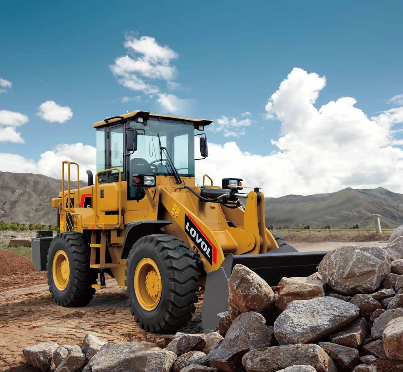 Wheel loaders — LOVOL FL956H series · Engine and bucket options by quotation.