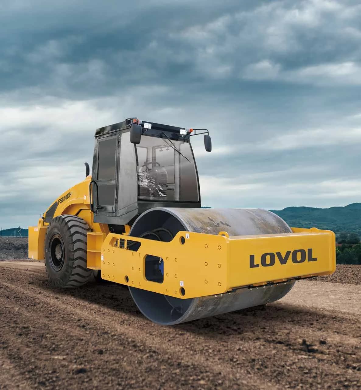 Road rollers — LOVOL single-drum roller range · Roadwork and soil compaction.